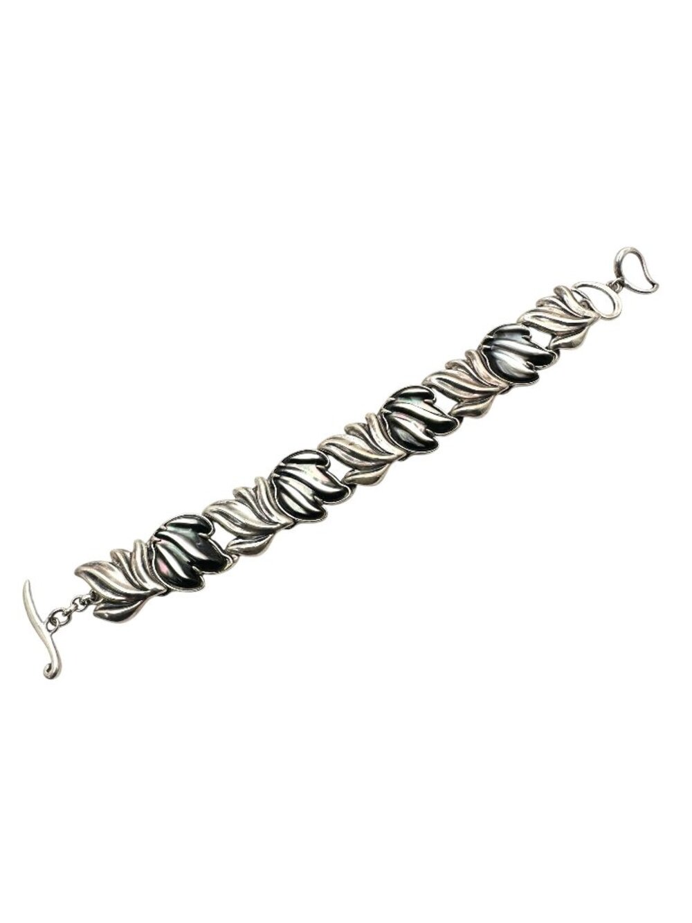 Carolyn Pollack Abalone Sterling Silver Bracelet 7 Inch